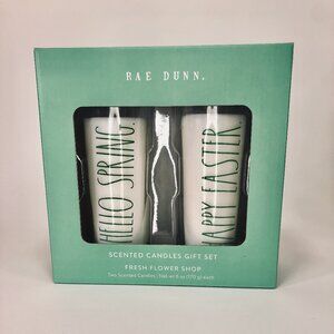 Rae Dunn Spring Candle Gift Set Hello Spring & Happy Easter Fresh Flower Shop